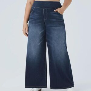 Halara Flex™ High Waisted Wide Leg Casual Plus Size Jeans, NWT! Size 3X